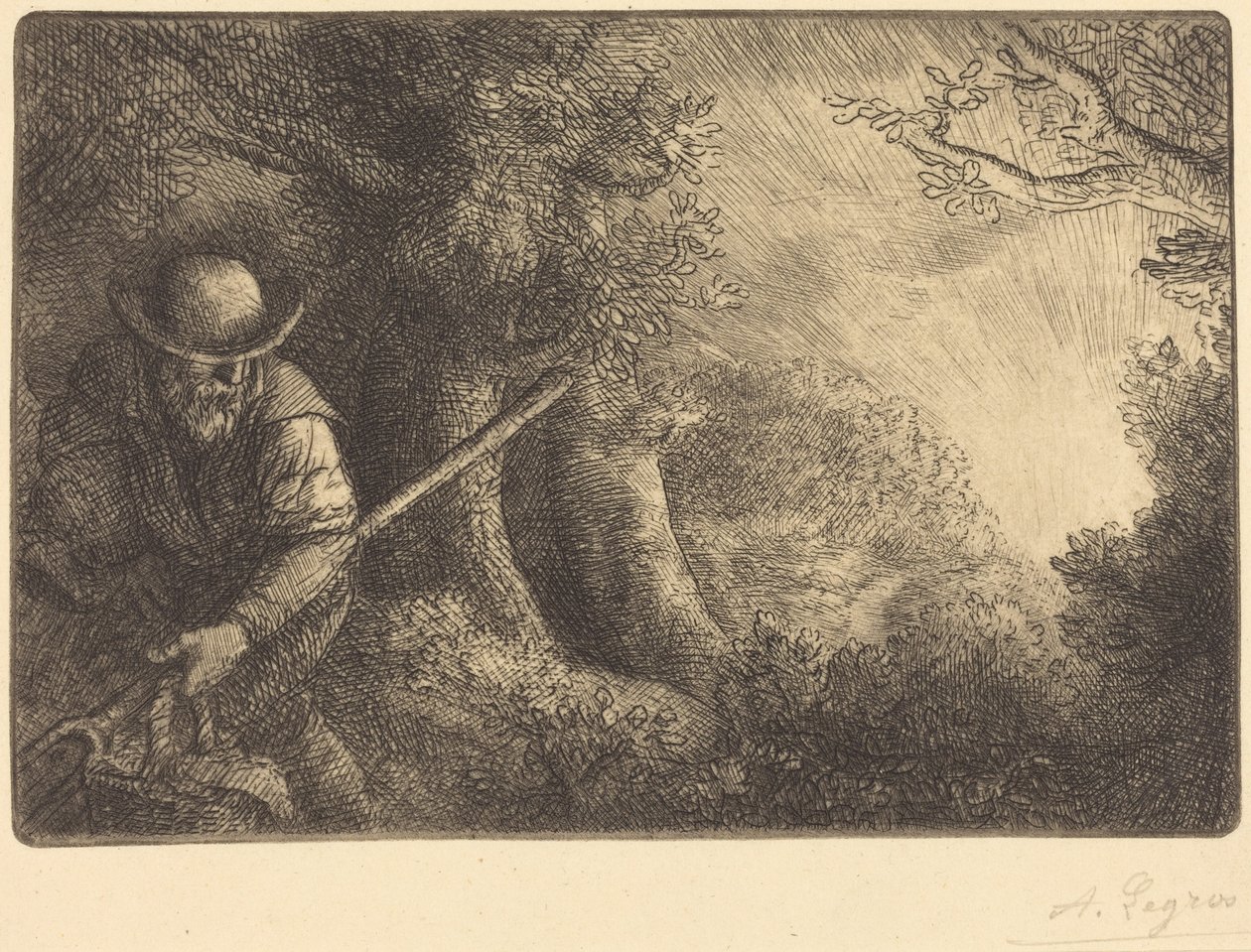 The Gardener (Il giardiniere) da Alphonse Legros