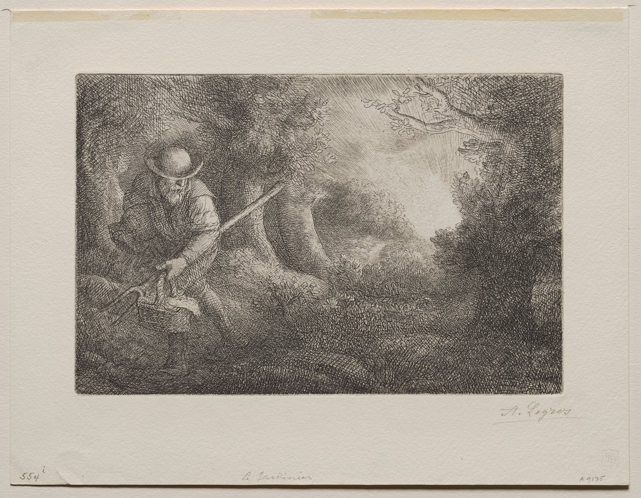 Il giardiniere da Alphonse Legros