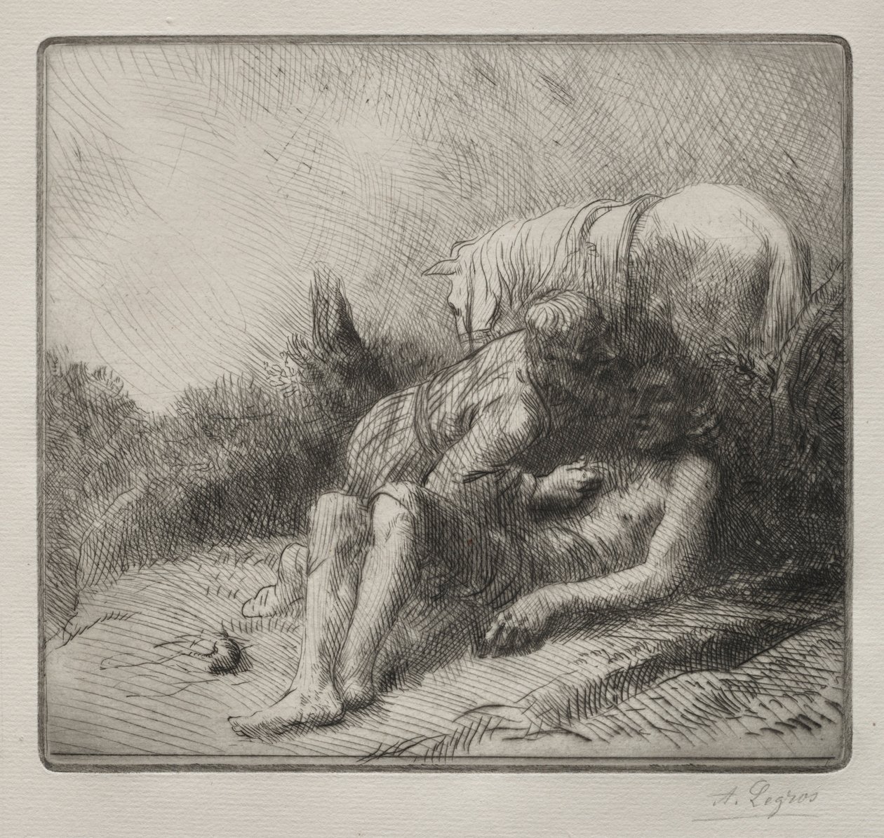 Il buon samaritano da Alphonse Legros