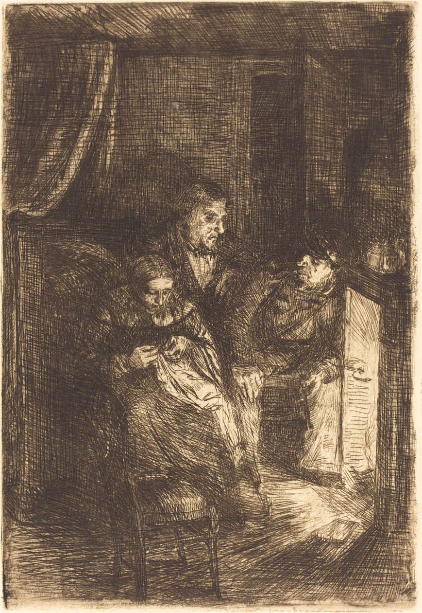 Il Focolare (Le foyer) da Alphonse Legros