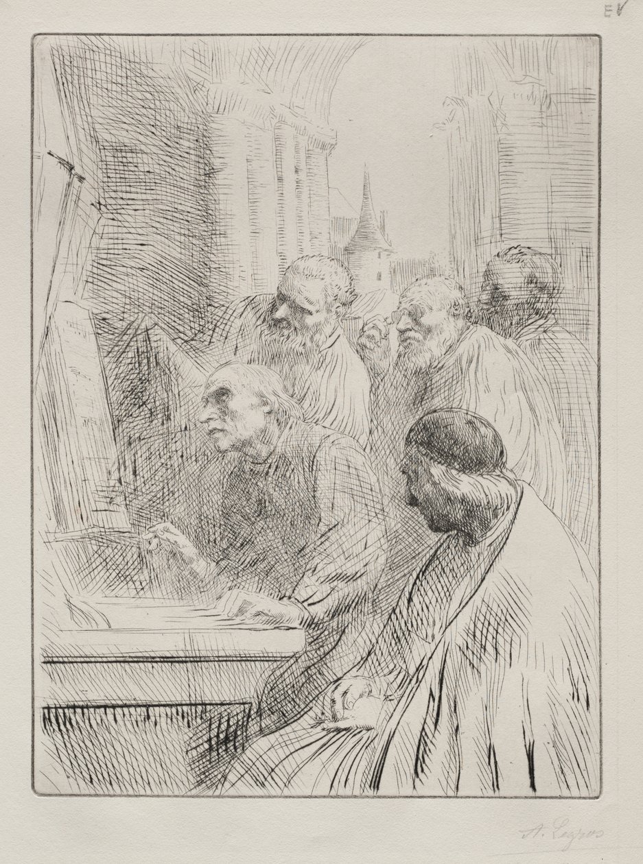 I monaci in chiesa da Alphonse Legros