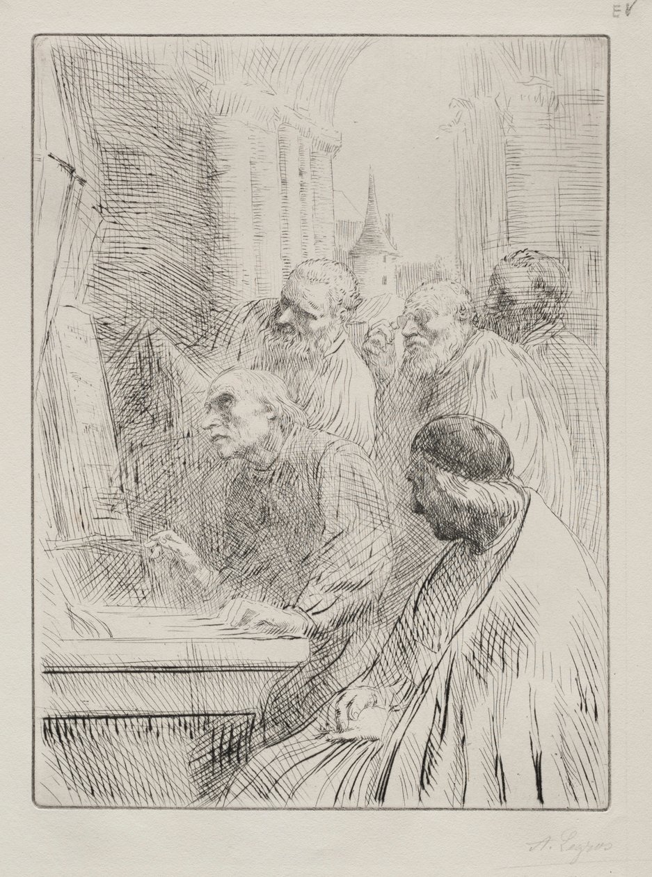 I Monaci in Chiesa da Alphonse Legros