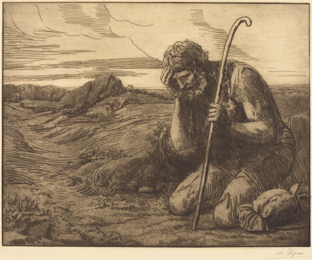 Il figliol prodigo, 6ª tavola («Il bambino prodigo») da Alphonse Legros