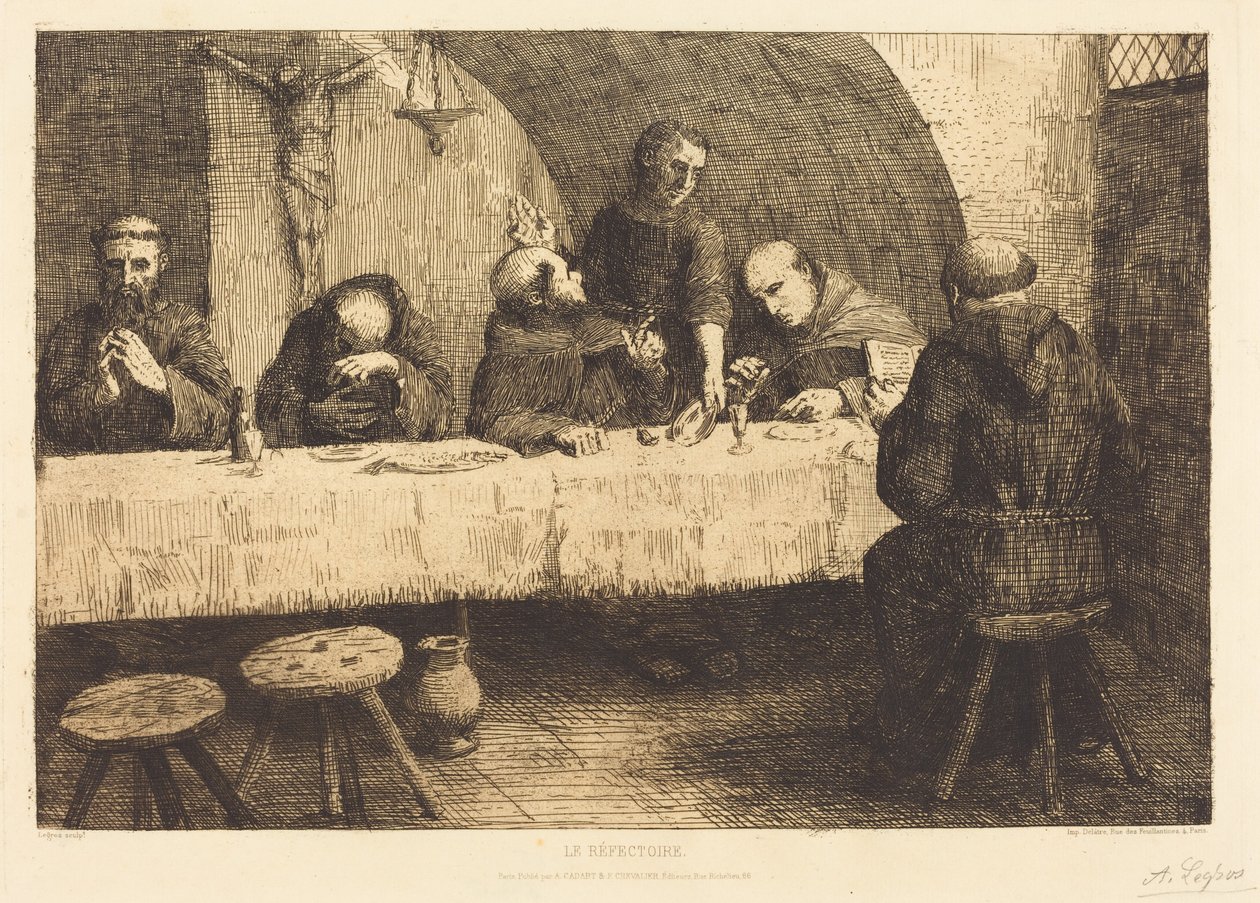 Il refettorio (Le refectoire) da Alphonse Legros