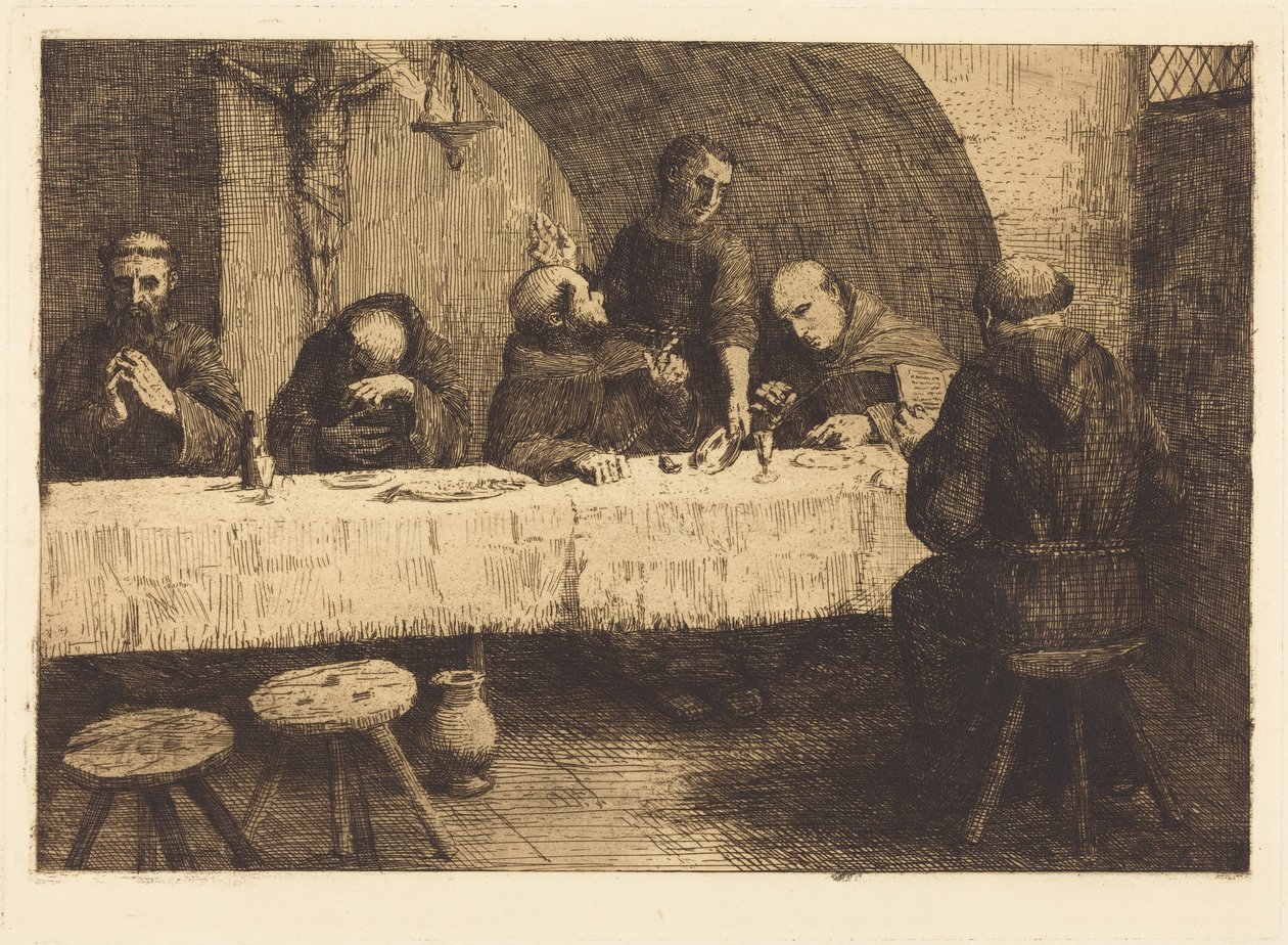 Il refettorio (Le refectoire) da Alphonse Legros