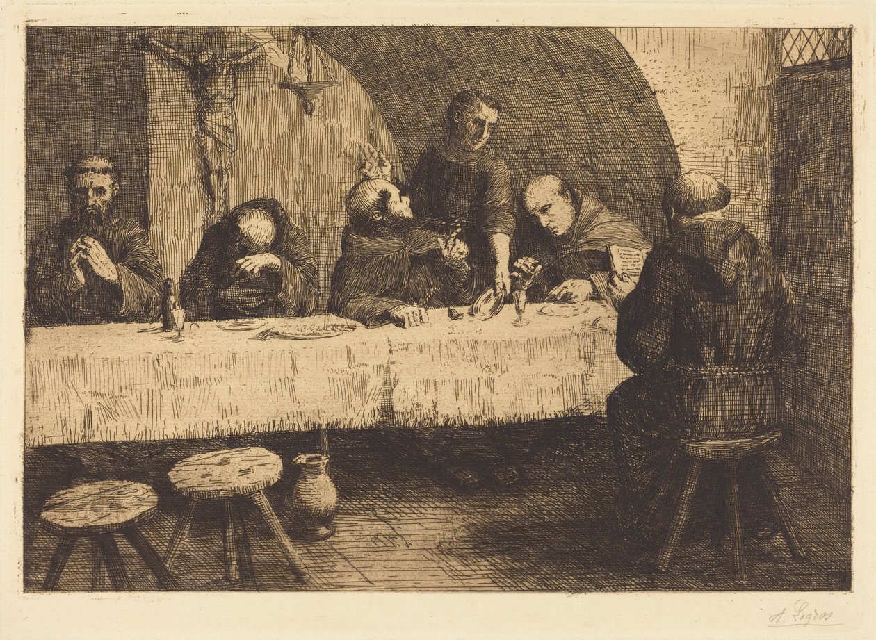 Il refettorio (Le refectoire) da Alphonse Legros