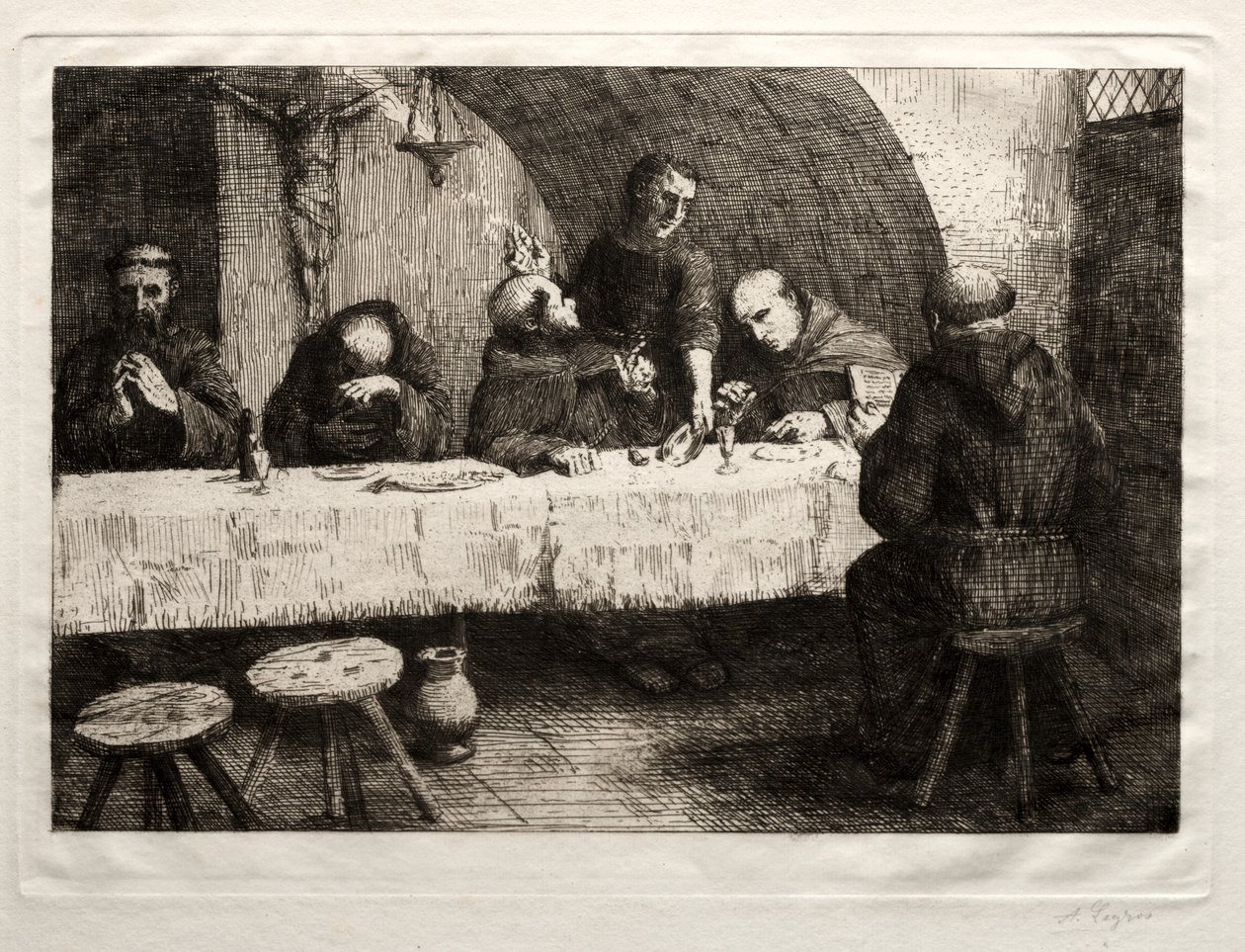 Il refettorio da Alphonse Legros