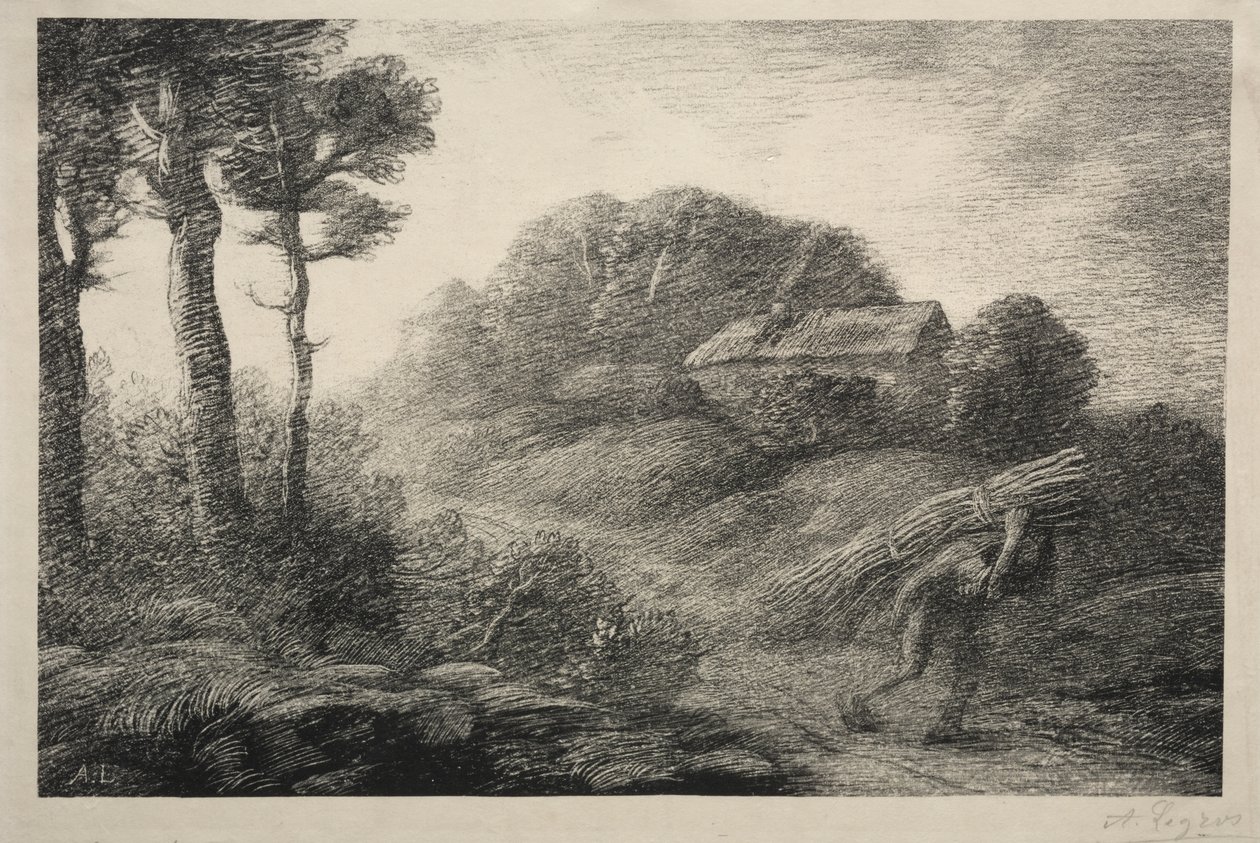 Il ritorno del raccoglitore di fascine (secondo stato) da Alphonse Legros