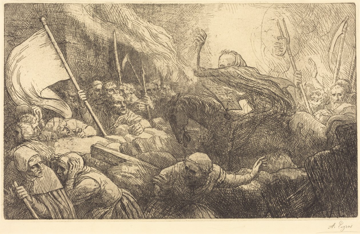 Il trionfo della morte: proclamazione da Alphonse Legros