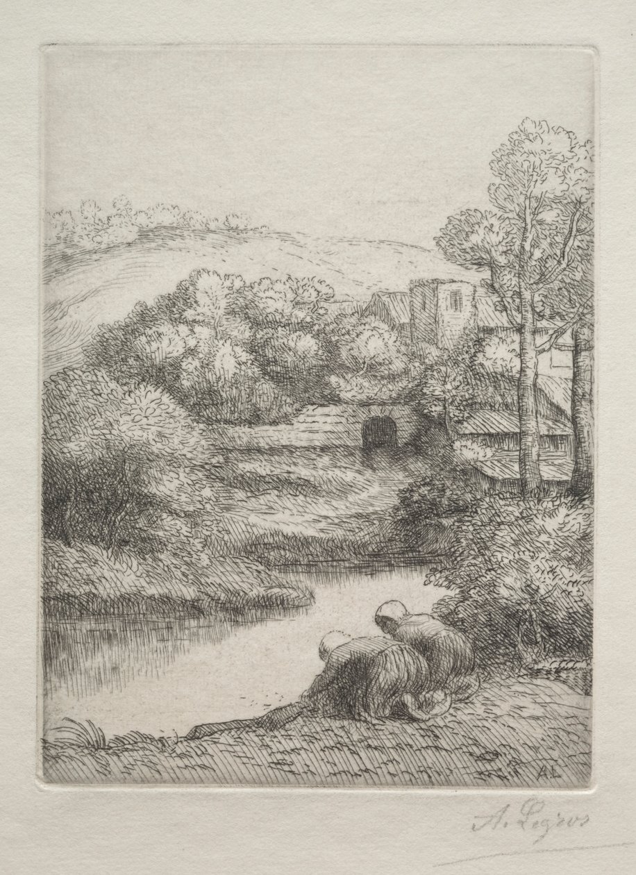 Il lavatoio, detto Le lavandaie da Alphonse Legros