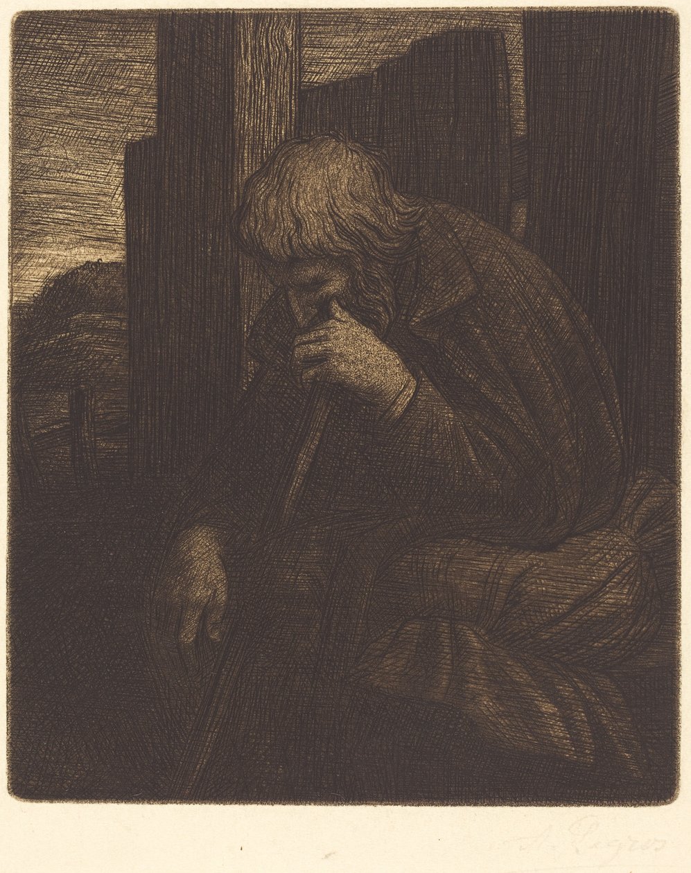 Pensatore (Le penseur) da Alphonse Legros