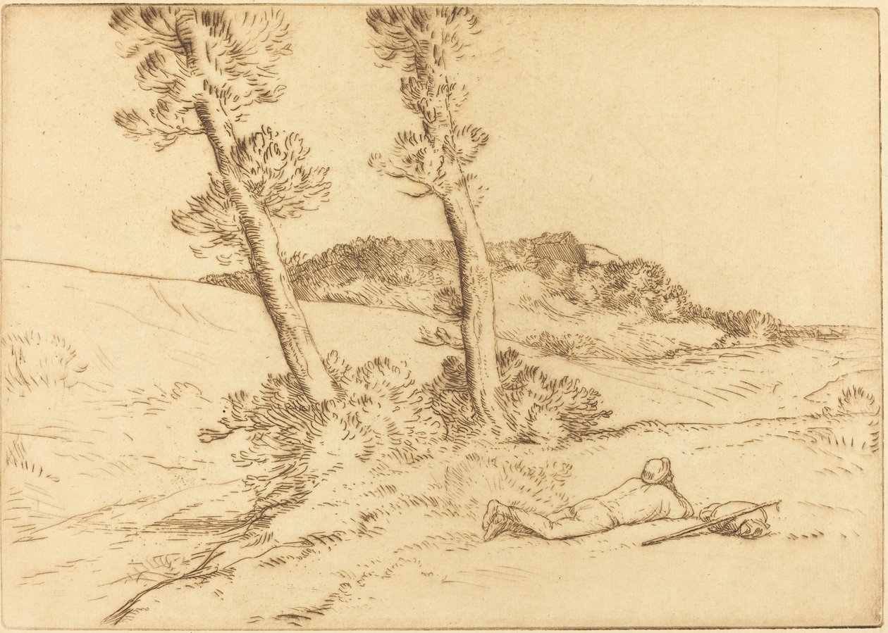 Viaggiatore sdraiato sull