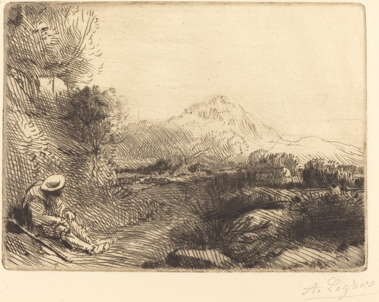 Viaggiatore che Riposa da Alphonse Legros