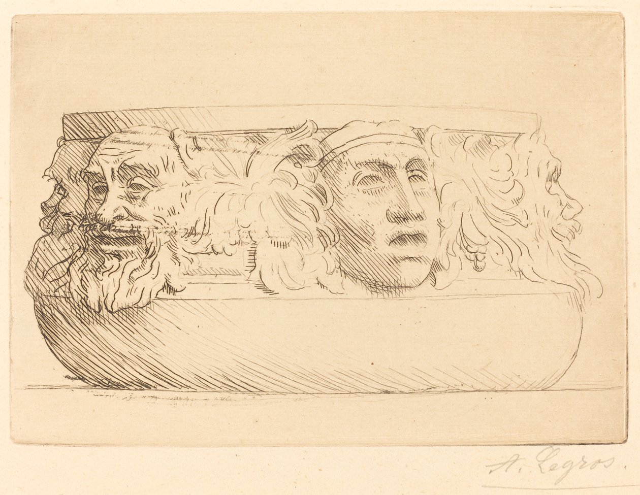 Vaso con grotteschi da Alphonse Legros
