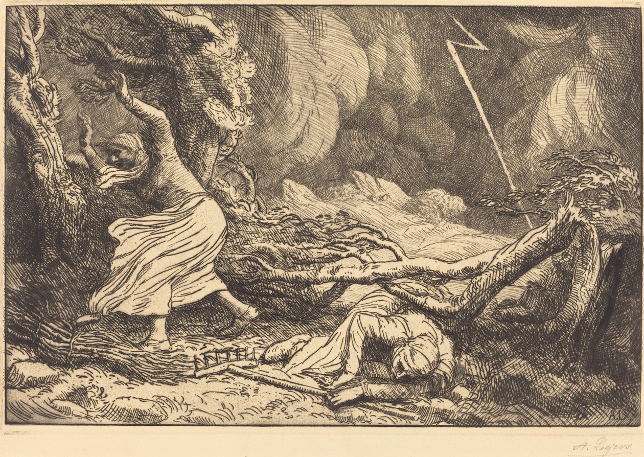 Vittime del Fulmine da Alphonse Legros
