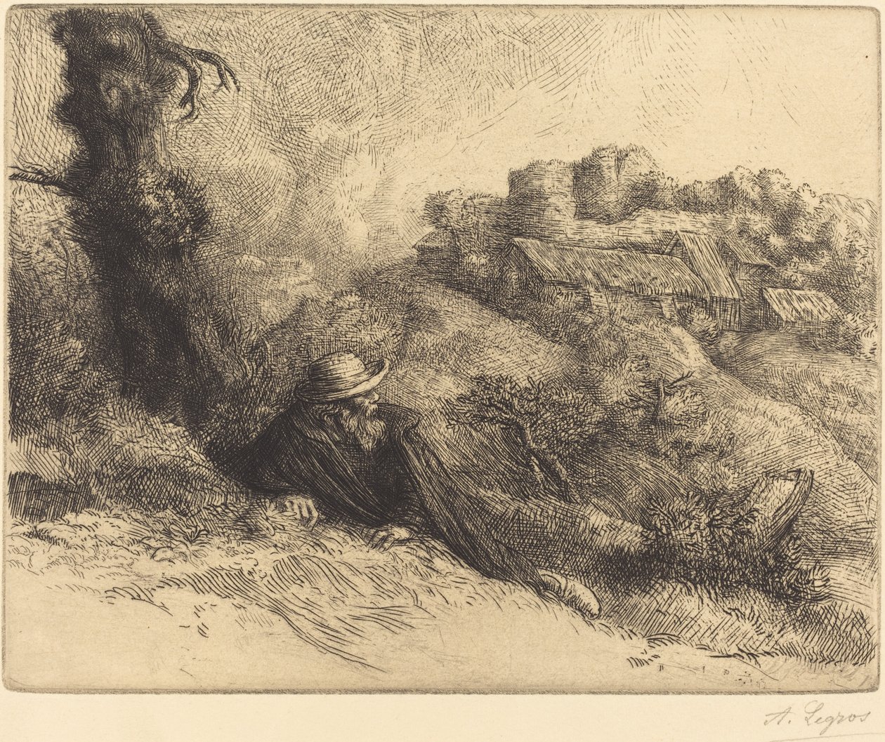 Veduta di un Castello (Chateau des Revenants) da Alphonse Legros