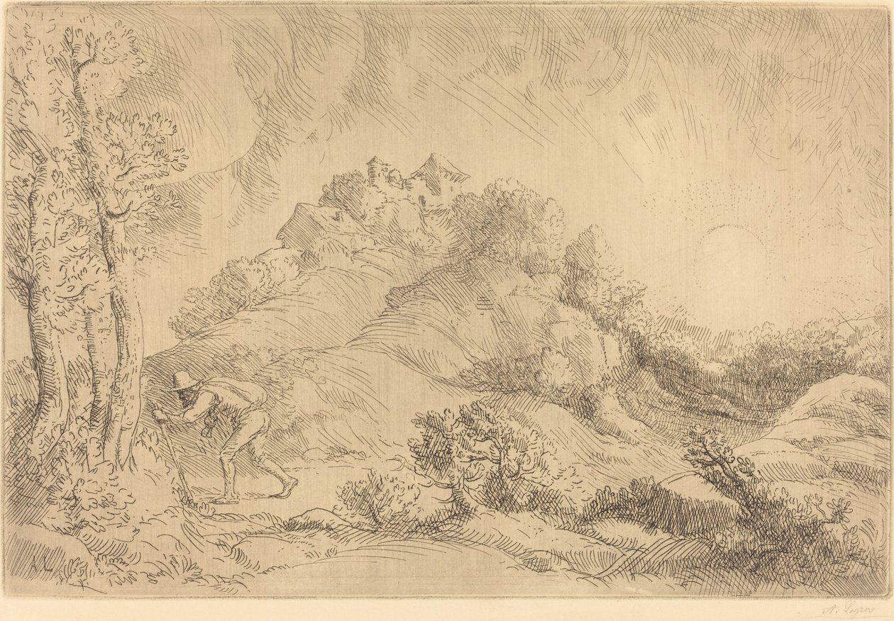 Veduta di una fattoria (La ferme de Beauchamp) da Alphonse Legros