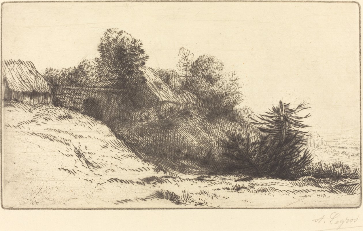 Veduta di una fattoria, 2a tavola da Alphonse Legros