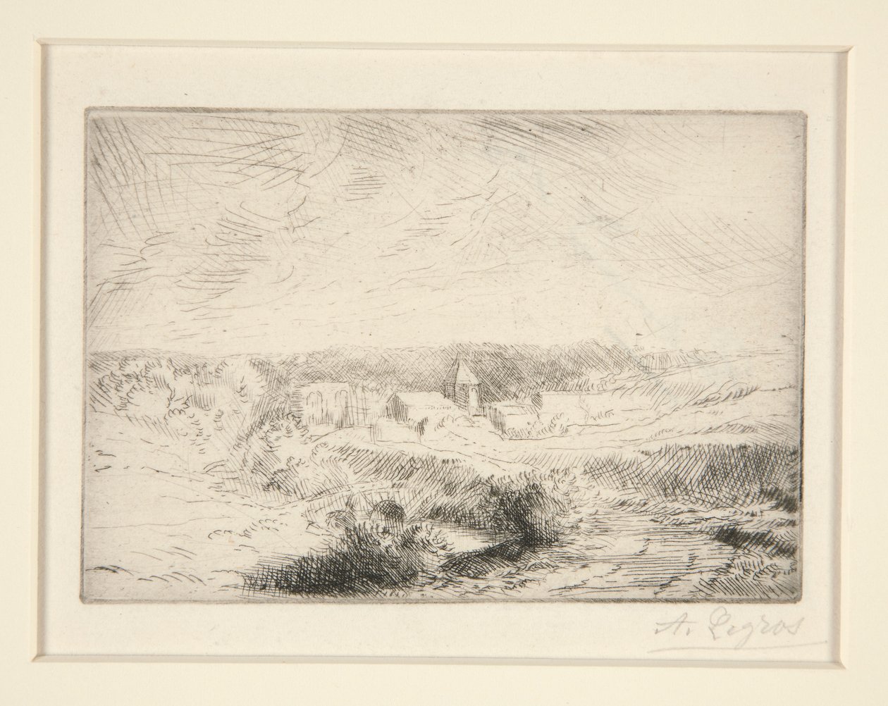 Villaggio di Wimille, vicino a Boulogne da Alphonse Legros