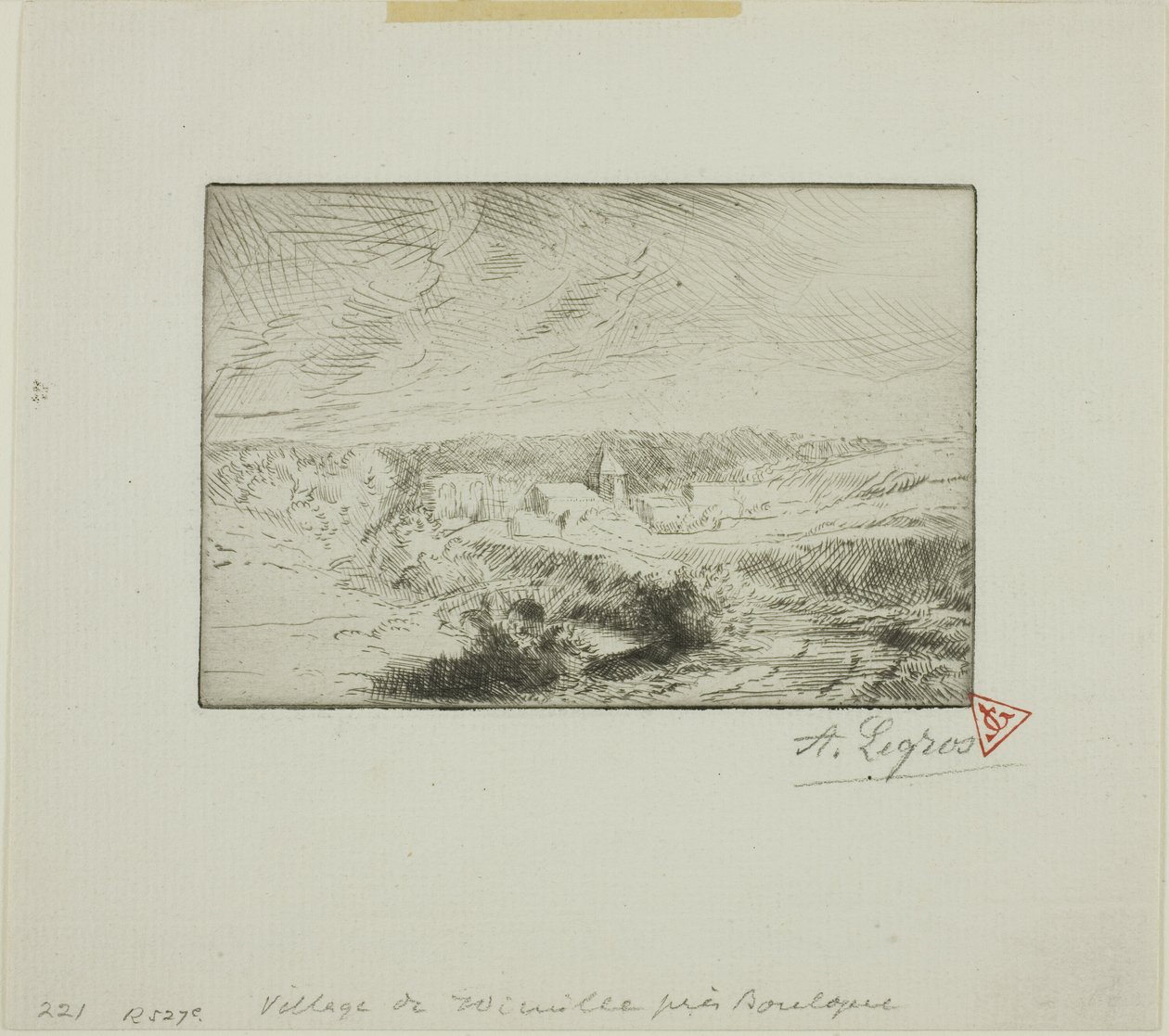 Villaggio di Wimille, vicino a Boulogne da Alphonse Legros