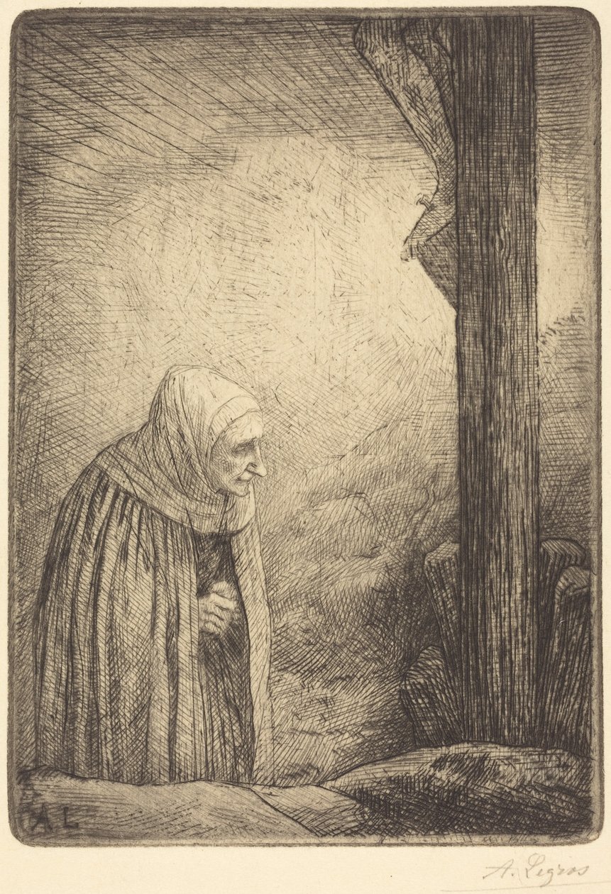 Donna ai piedi della croce (Femme au calvaire) da Alphonse Legros