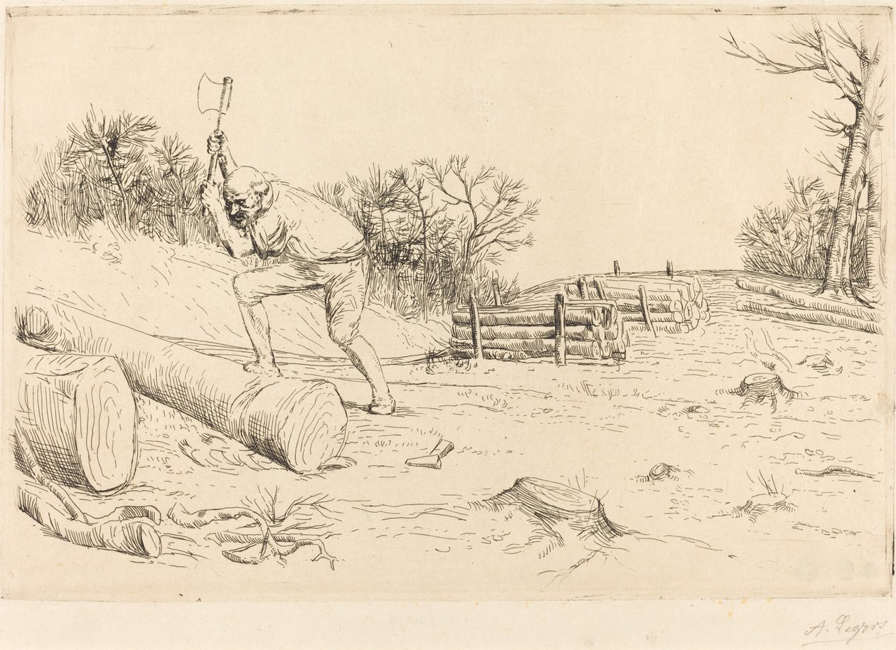 Taglialegna (Le bucheron) da Alphonse Legros