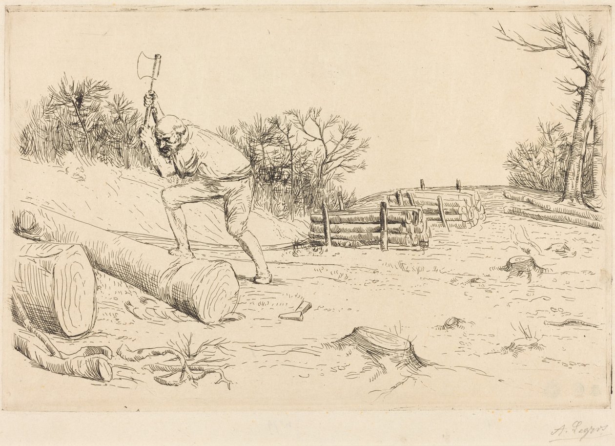 Il boscaiolo da Alphonse Legros
