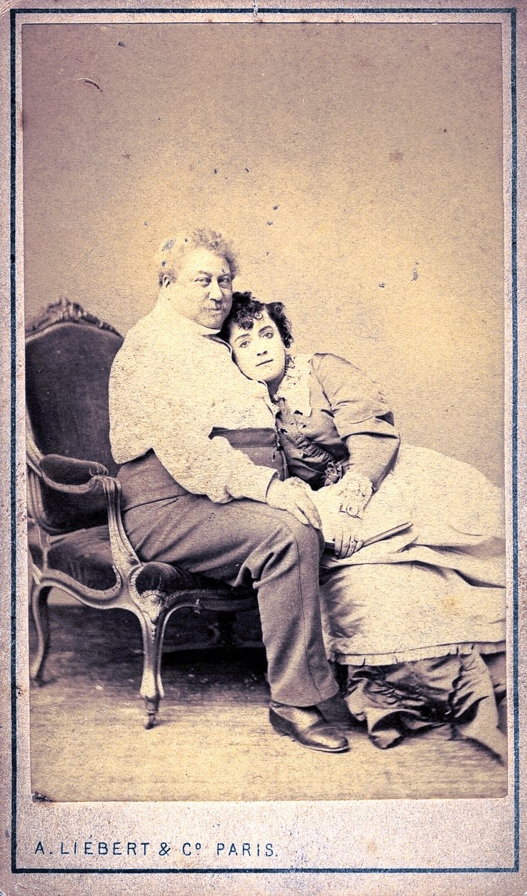 Alexandre Dumas e Miss Menken di Alphonse Liebert & C (foto) da Alphonse Liebert