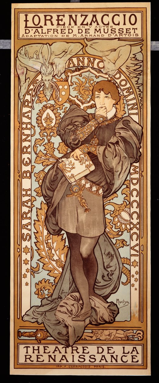 Lorenzaccio, 1896 da Alphonse Mucha