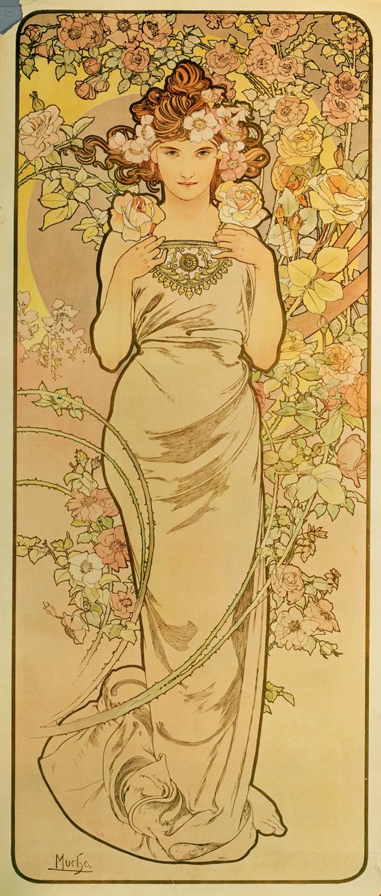 Lo smeraldo da Alphonse Marie Mucha