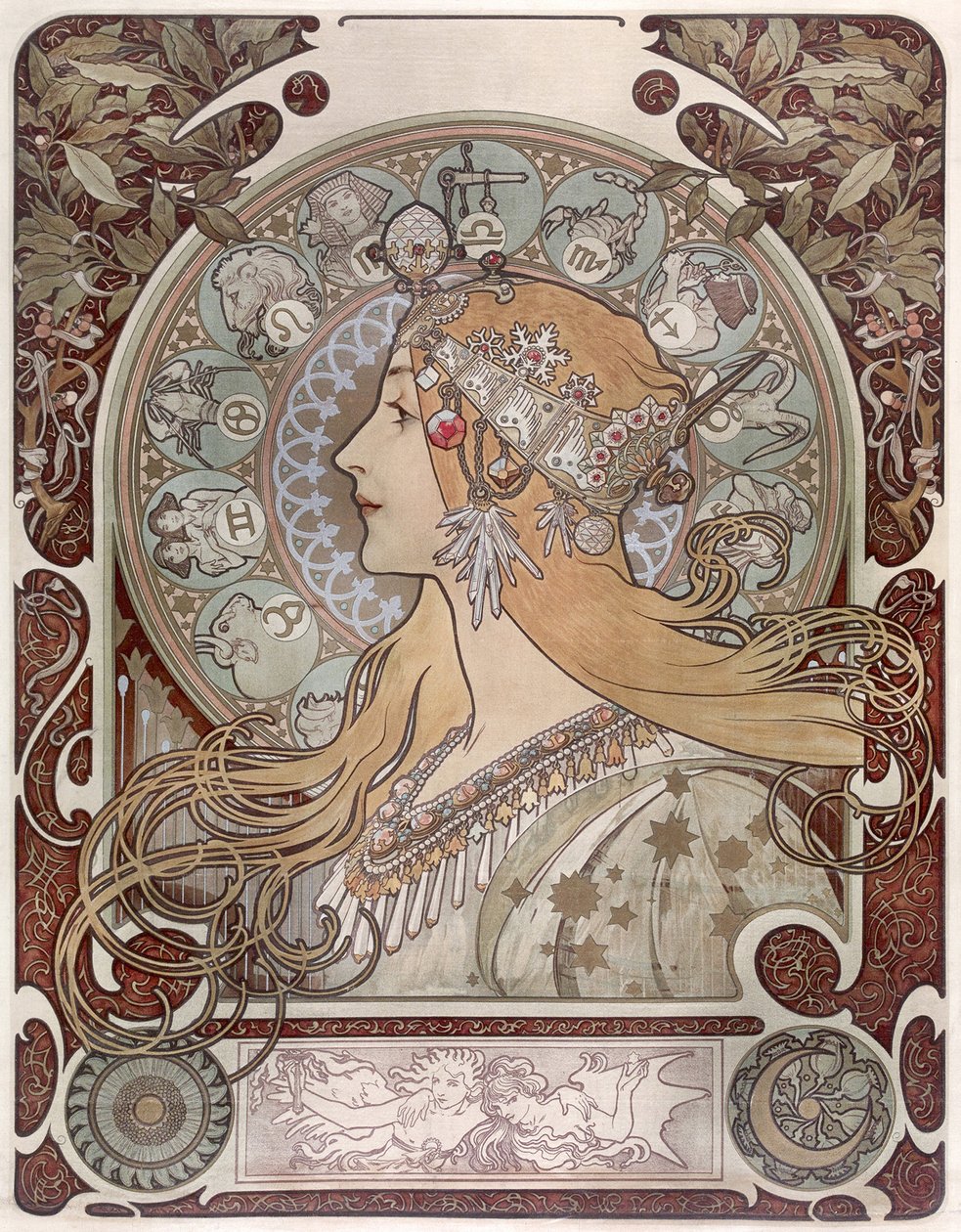 Zodiaco da Alphonse Mucha