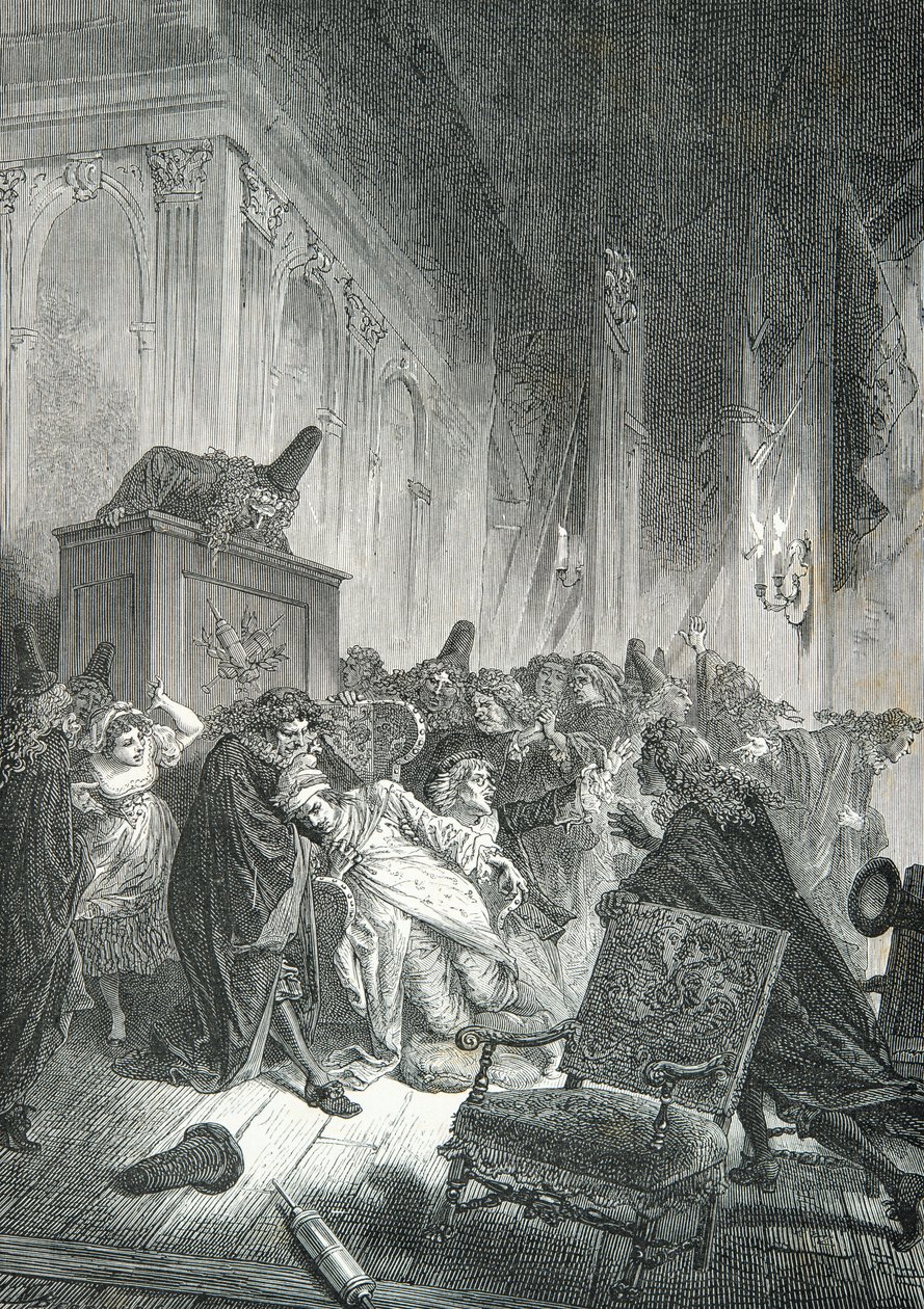 Morte di Moliere da Alphonse Marie de Neuville
