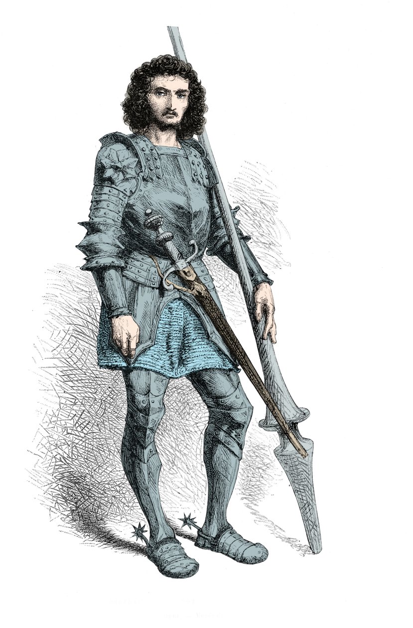 Ritratto di Gaston de Foix (Incisione) da Alphonse Marie de Neuville