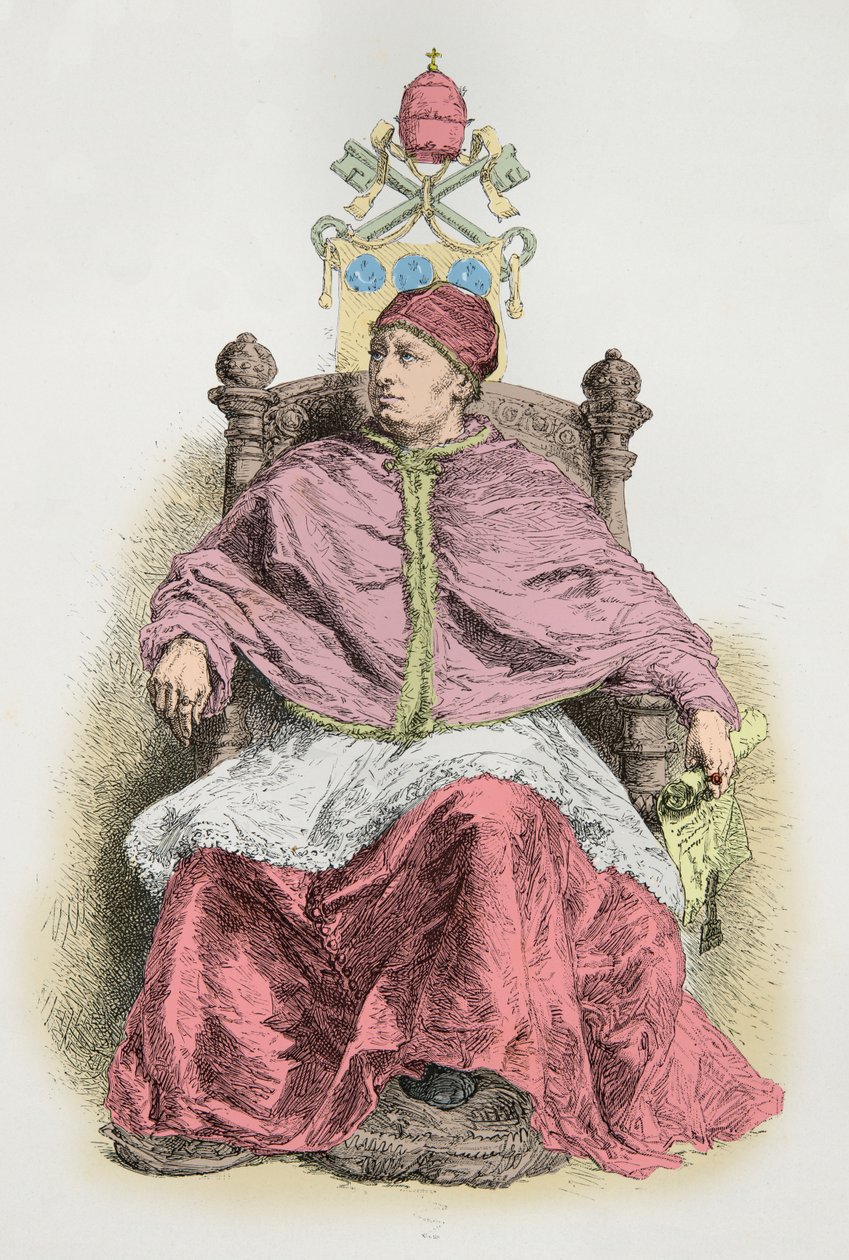 Ritratto di Leon 10 (Incisione) da Alphonse Marie de Neuville