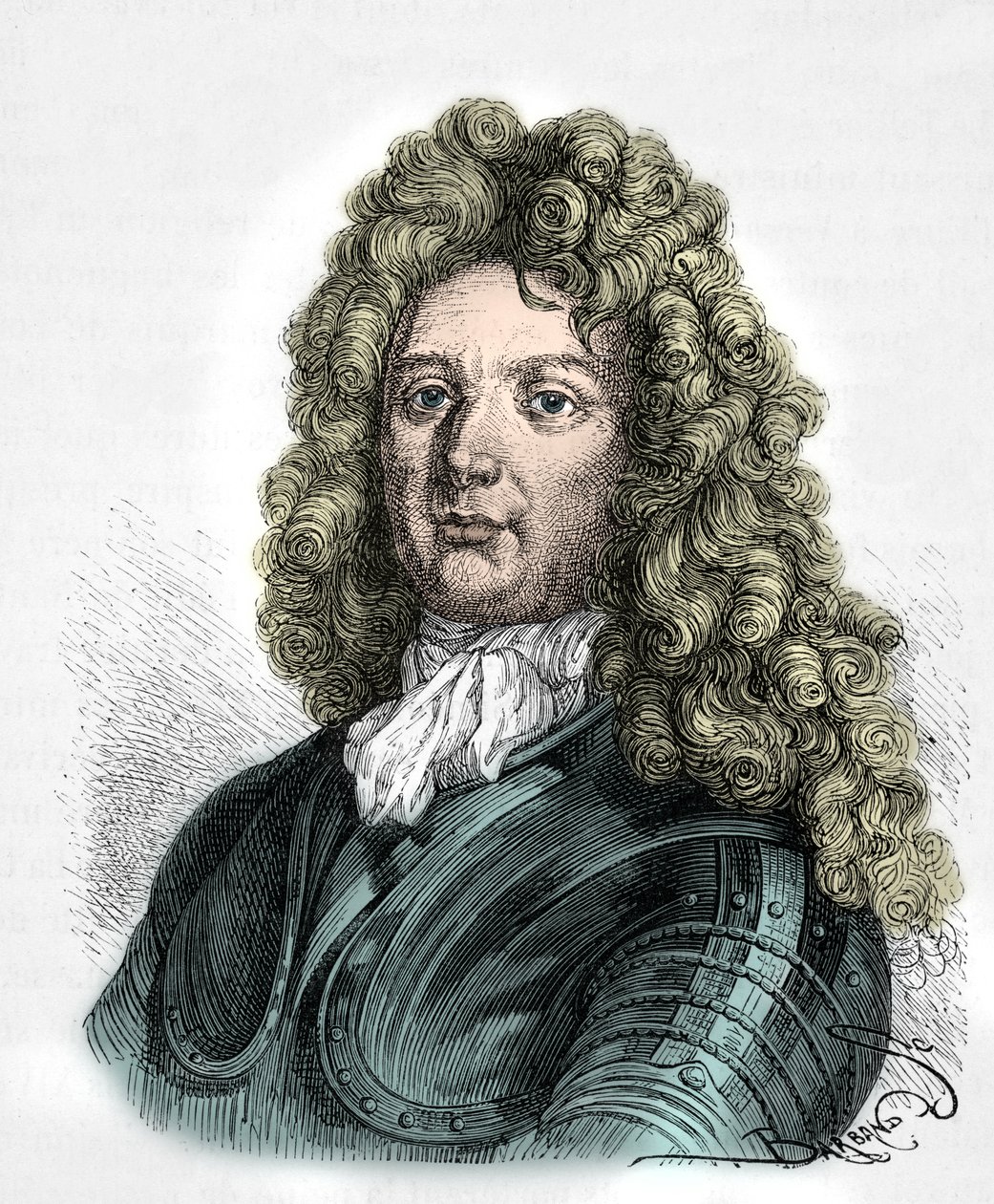 Ritratto di Sebastien Le Prestre, marchese di Vauban (Incisione) da Alphonse Marie de Neuville