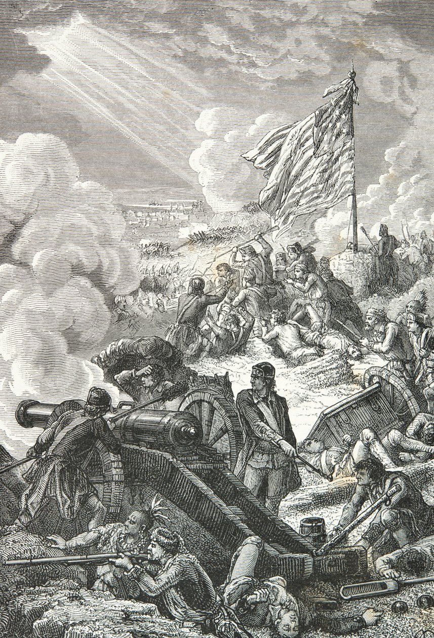 La battaglia di Bunker Hill a Boston da Alphonse Marie de Neuville