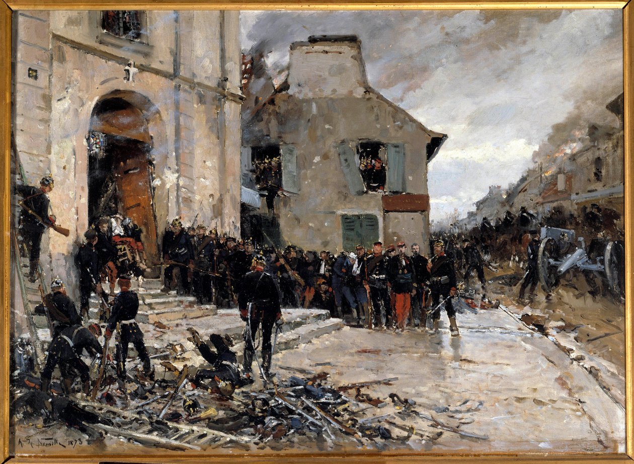 La battaglia di Le Bourget, 30/10/1870 da Alphonse Marie de Neuville