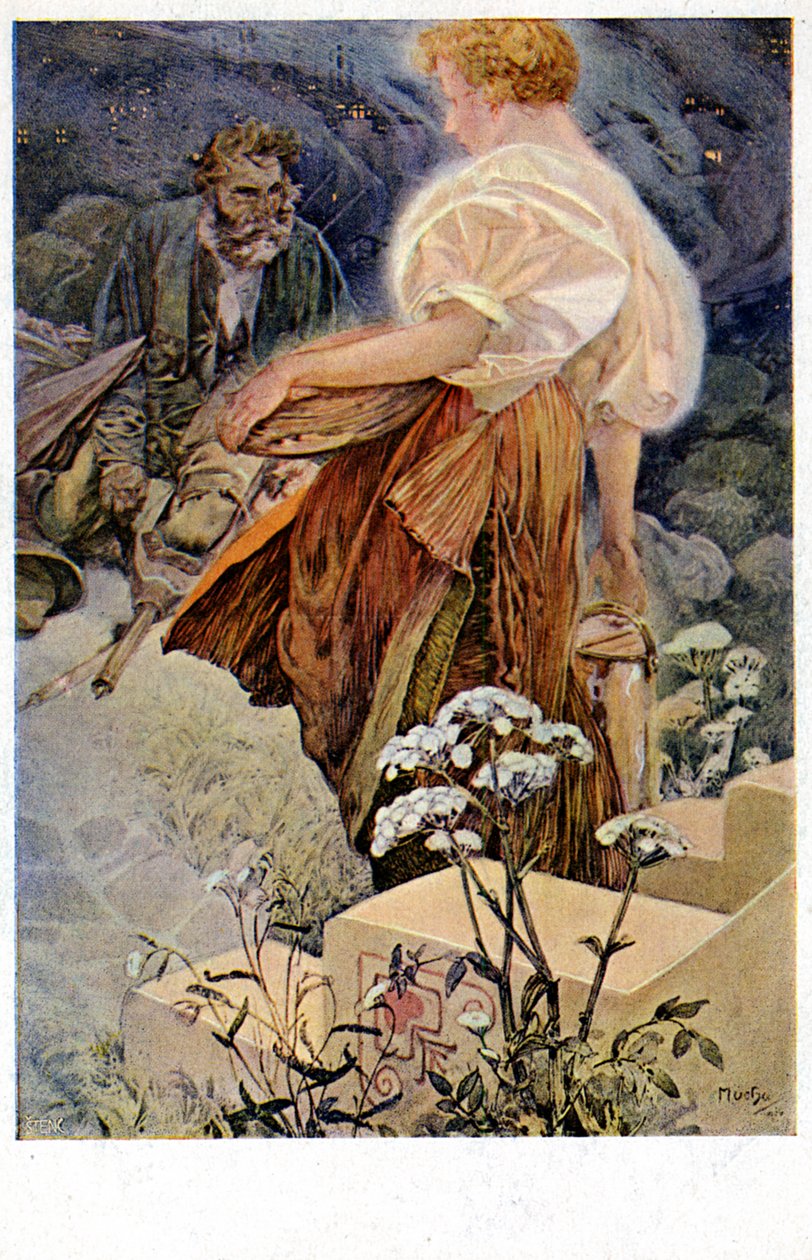 Beati i misericordiosi perché otterranno misericordia, 1906 da Alphonse Mucha