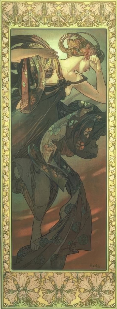 La stella della sera da Alphonse Mucha