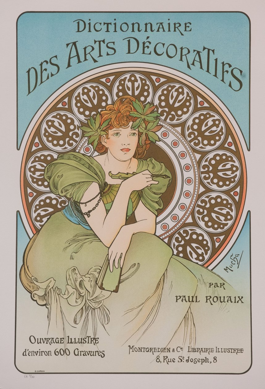 Dictionnaire des Arts Décoratifs, 1902 da Alphonse Mucha