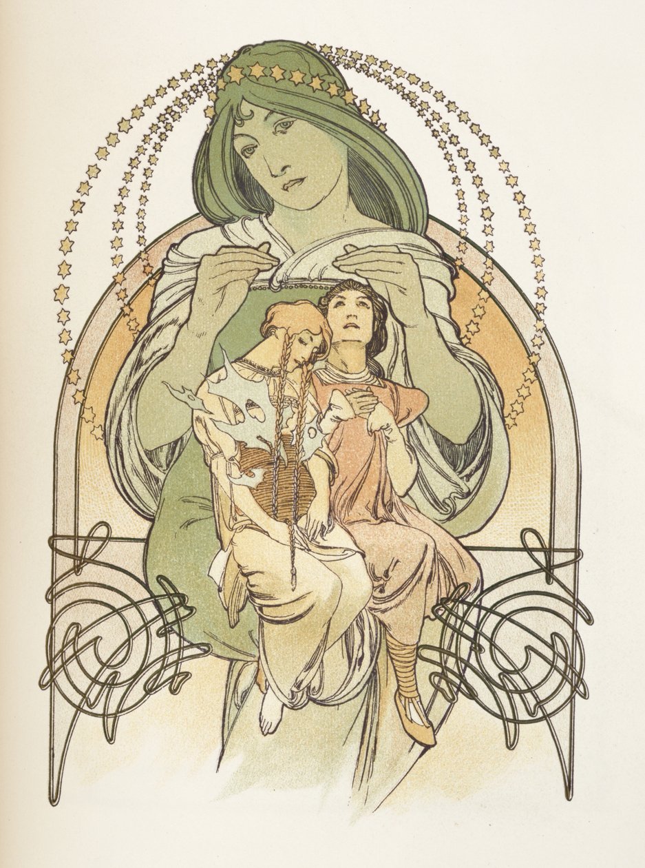Illustrazione da Ilsee, Principessa di Tripoli, 1897 da Alphonse Mucha