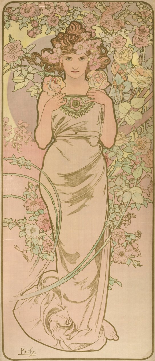 La Femme Animee en Fleur da Alphonse Mucha
