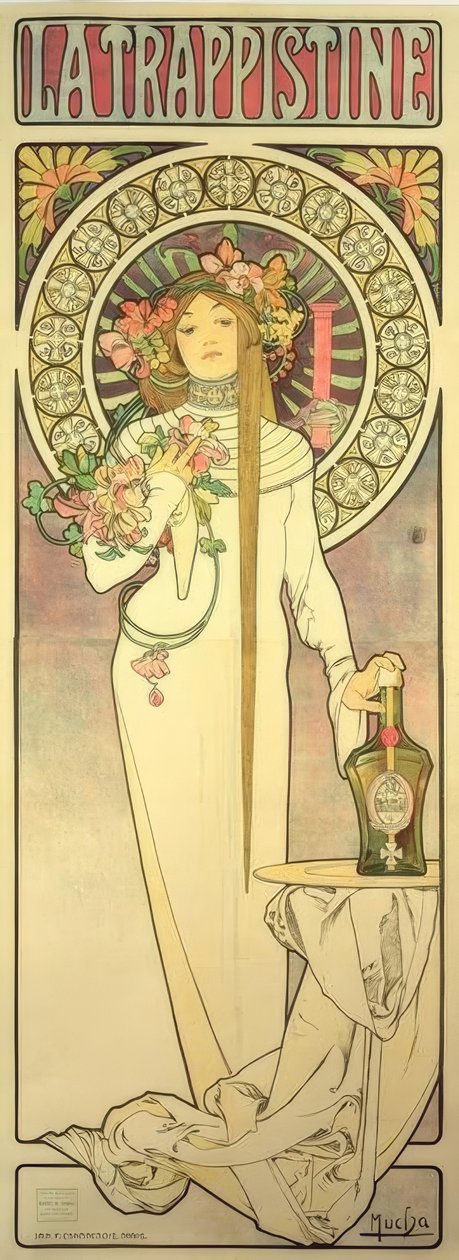 La Trappistine da Alphonse Mucha