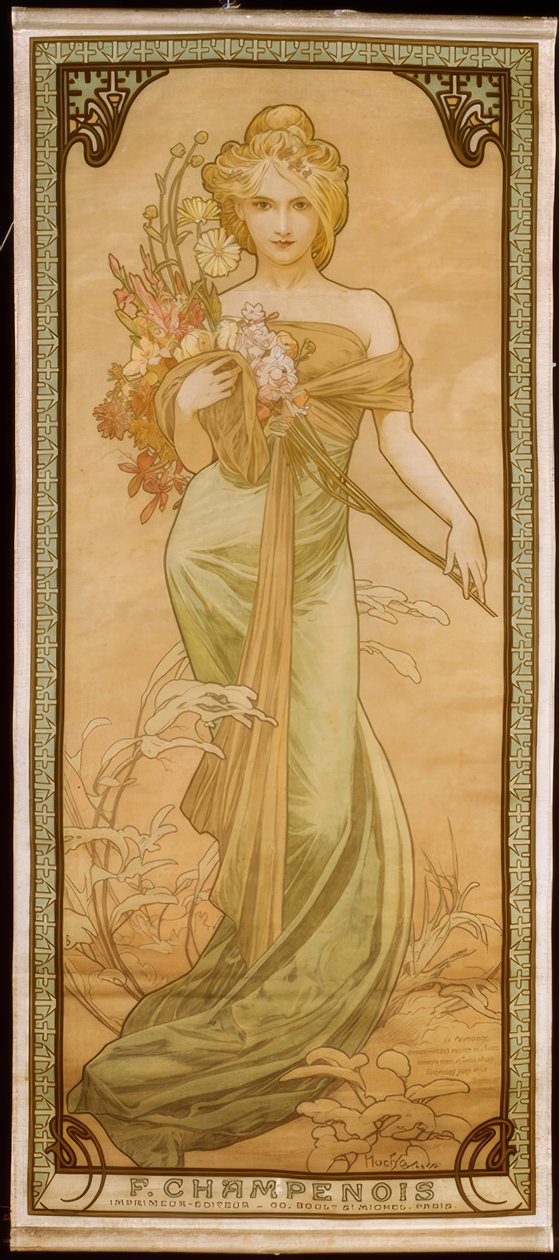 La primavera da Alphonse Mucha
