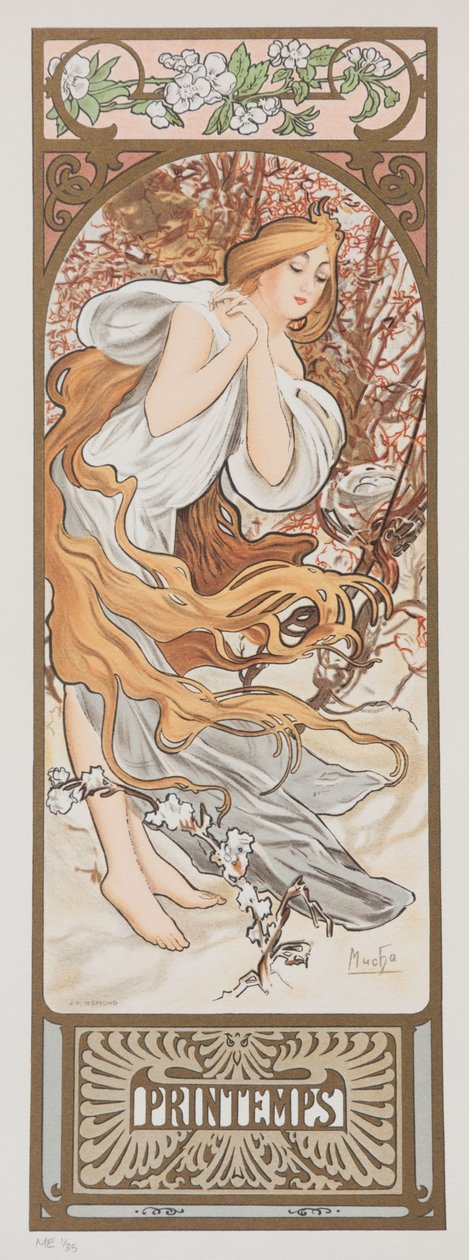 Le stagioni. Primavera da Alphonse Mucha