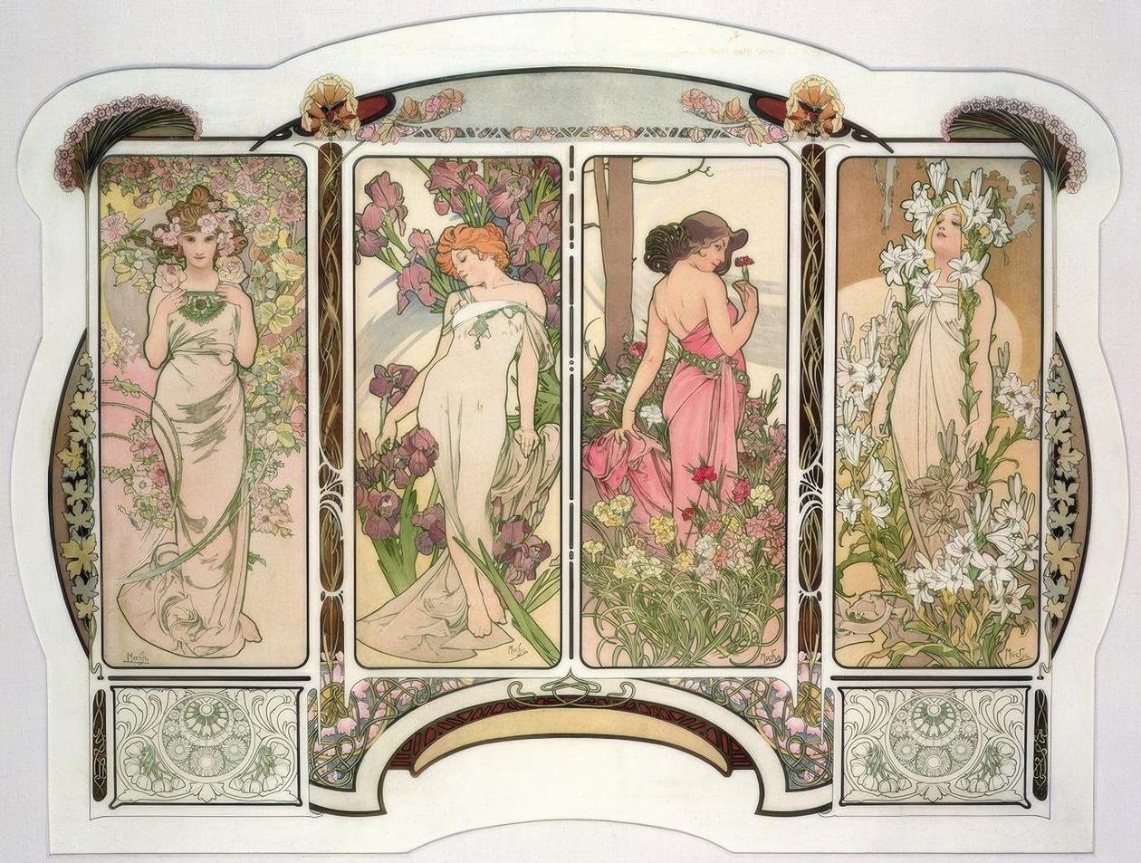 I fiori da Alphonse Mucha