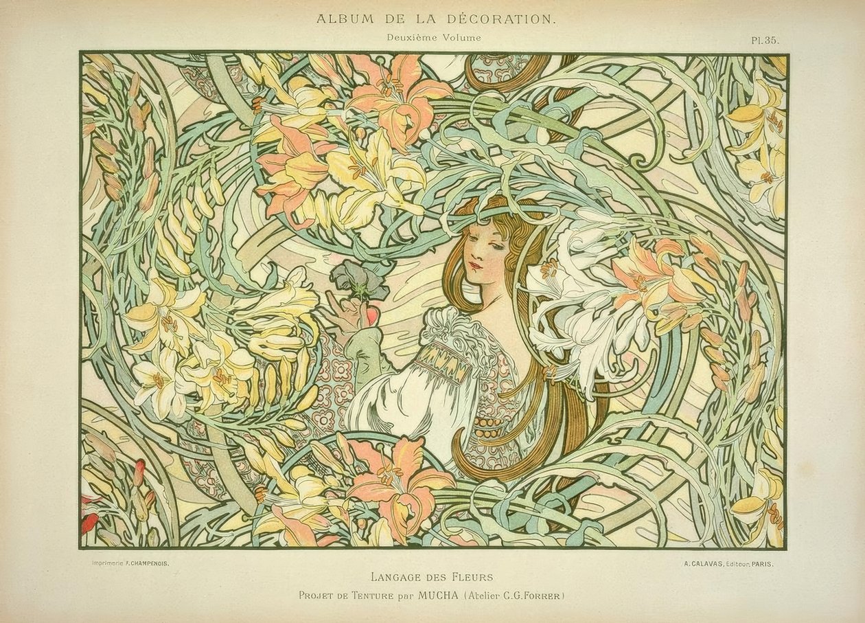 Giglio da Alphonse Mucha