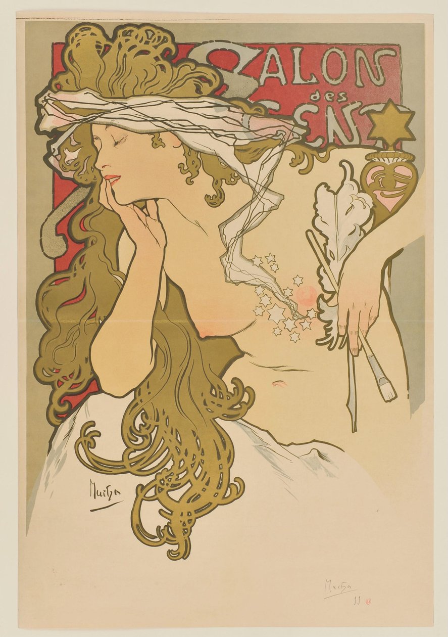 [Salon des Cent. Marzo-aprile 1896 (prova di stampa)] da Alphonse Mucha