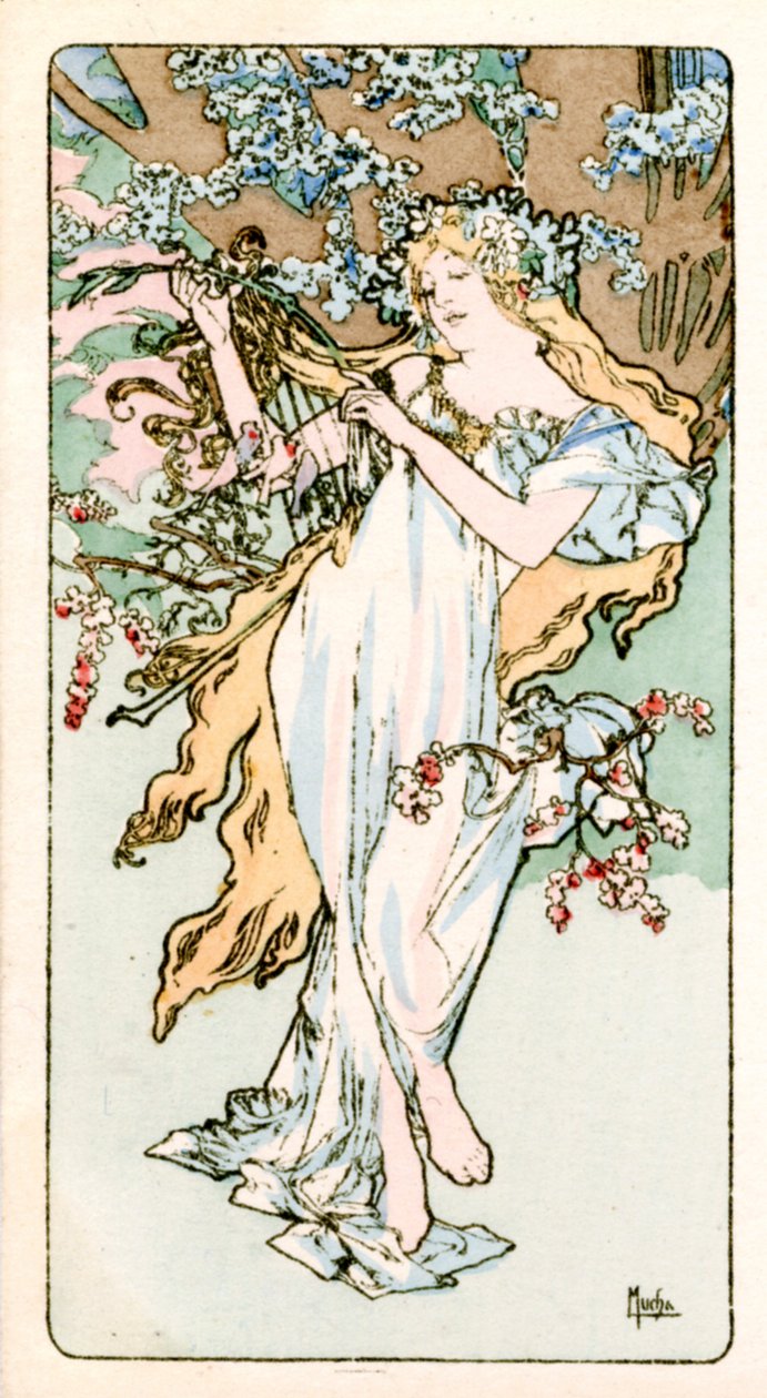 Primavera da Alphonse Mucha