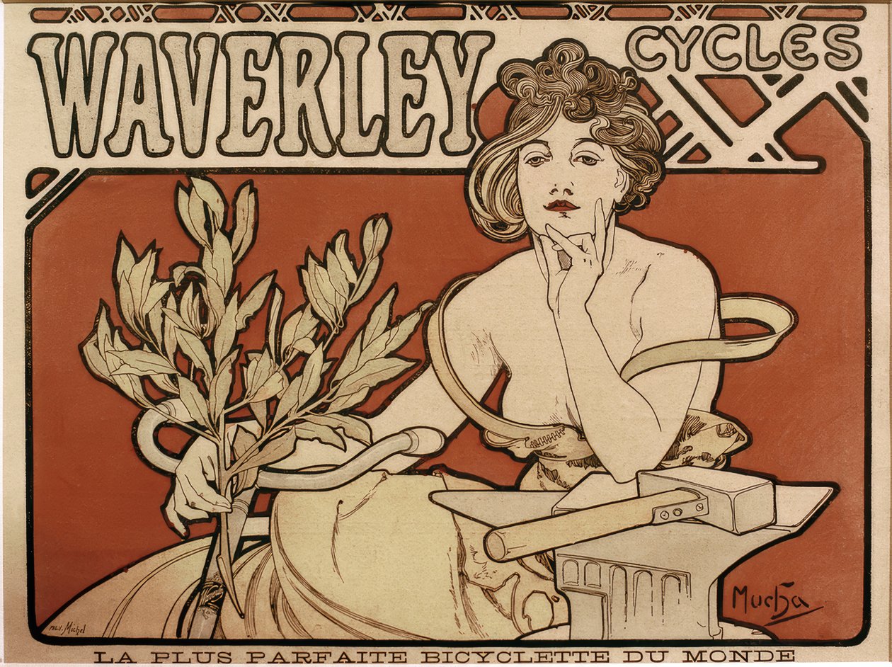 Cicli Waverley da Alphonse Mucha